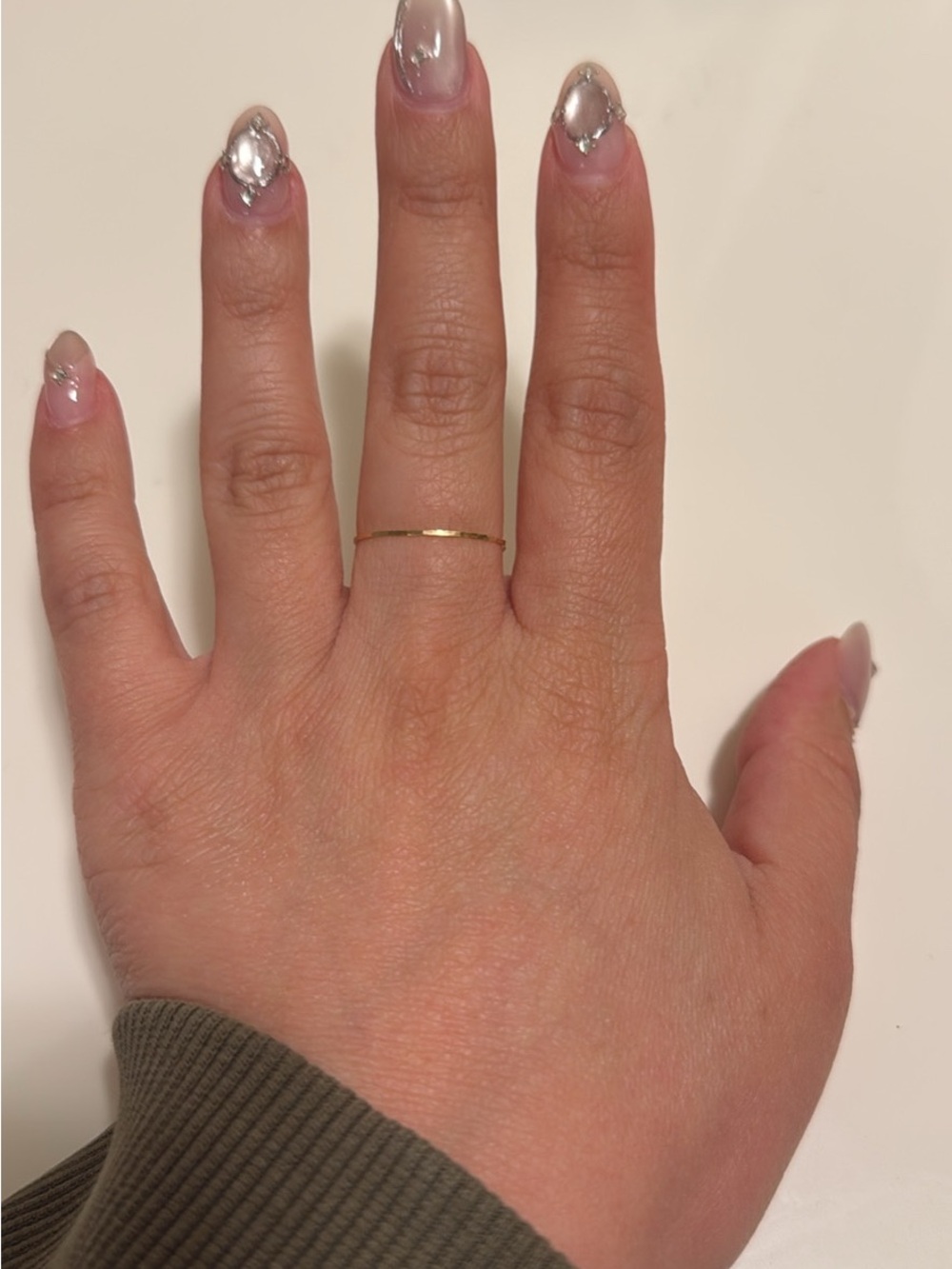 Catbird Thin Gold Stacking Rings - Picture 3 of 3